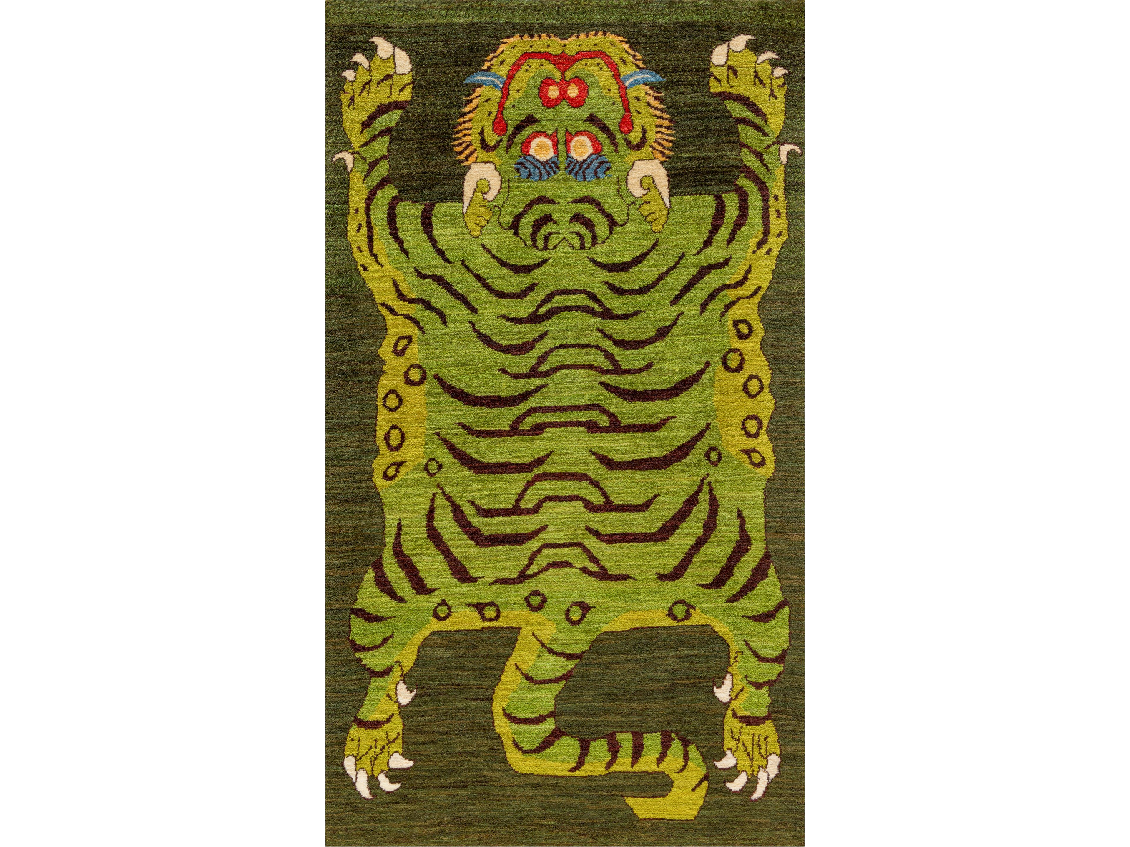 Прямоугольный шерстяной ковер Zollanvari Tiger-Designer ARCH-00102806