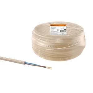 91259802 Провод Tdm electric Эко ПВС 2x1 50 м цвет бежевый ГОСТ STLM-1112243
