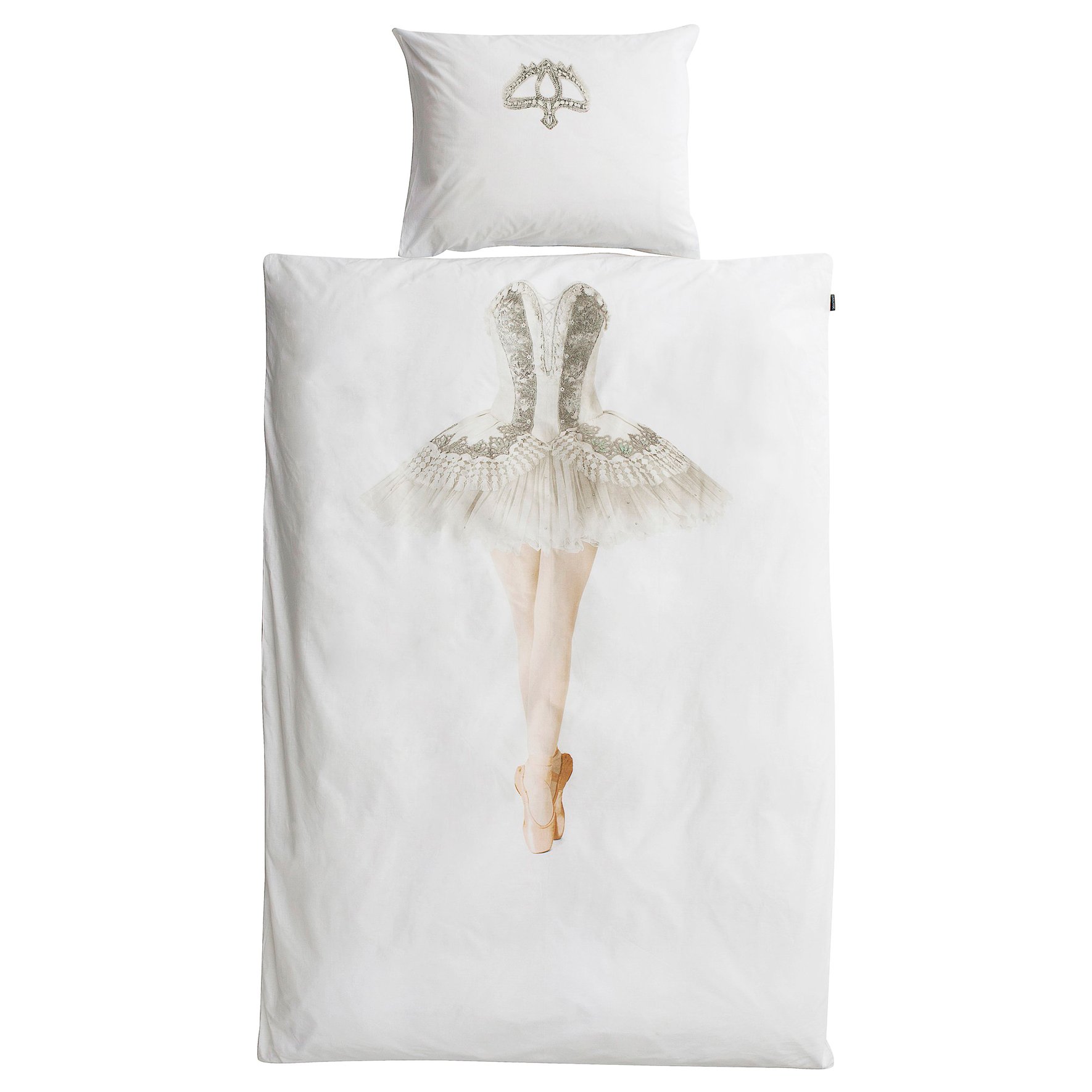Детское постельное белье односпальное "Балерина" 150х200 см SNURK  335406 Белый  - Вид №4