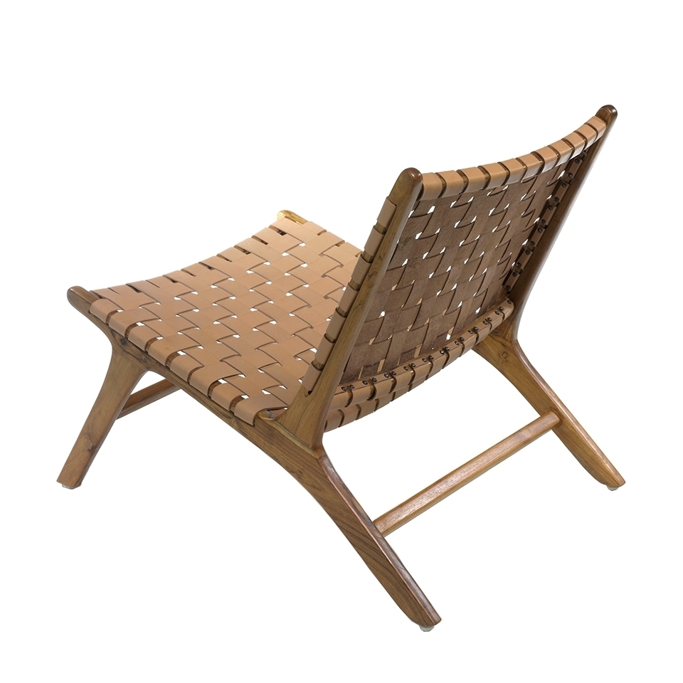 106017 Кресло из массива тикового дерева и кожи REALTEKA-EXP Angel Cerda  - Вид №1