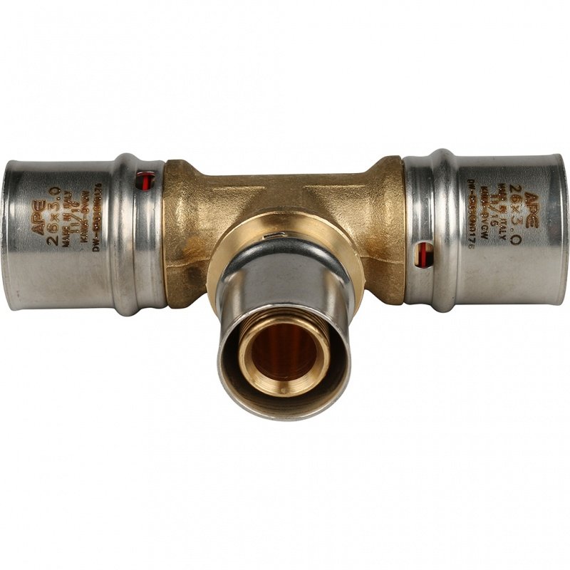 Тройник переходной STOUT 26х20х26 под пресс SFP0005262026 - Вид №1