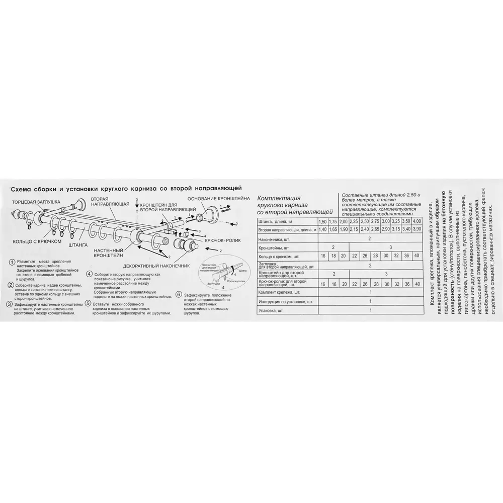 Santreyd Двухрядный карниз из натурального дуба для штор и портьер 14526361 STLM-0004999 - Вид №3