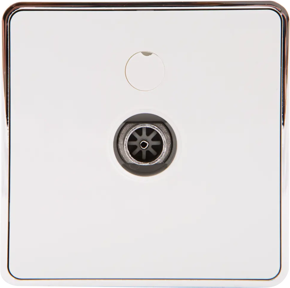 ТВ-розетка оконечная WERKEL Gallant с металлическим ободком 82036814