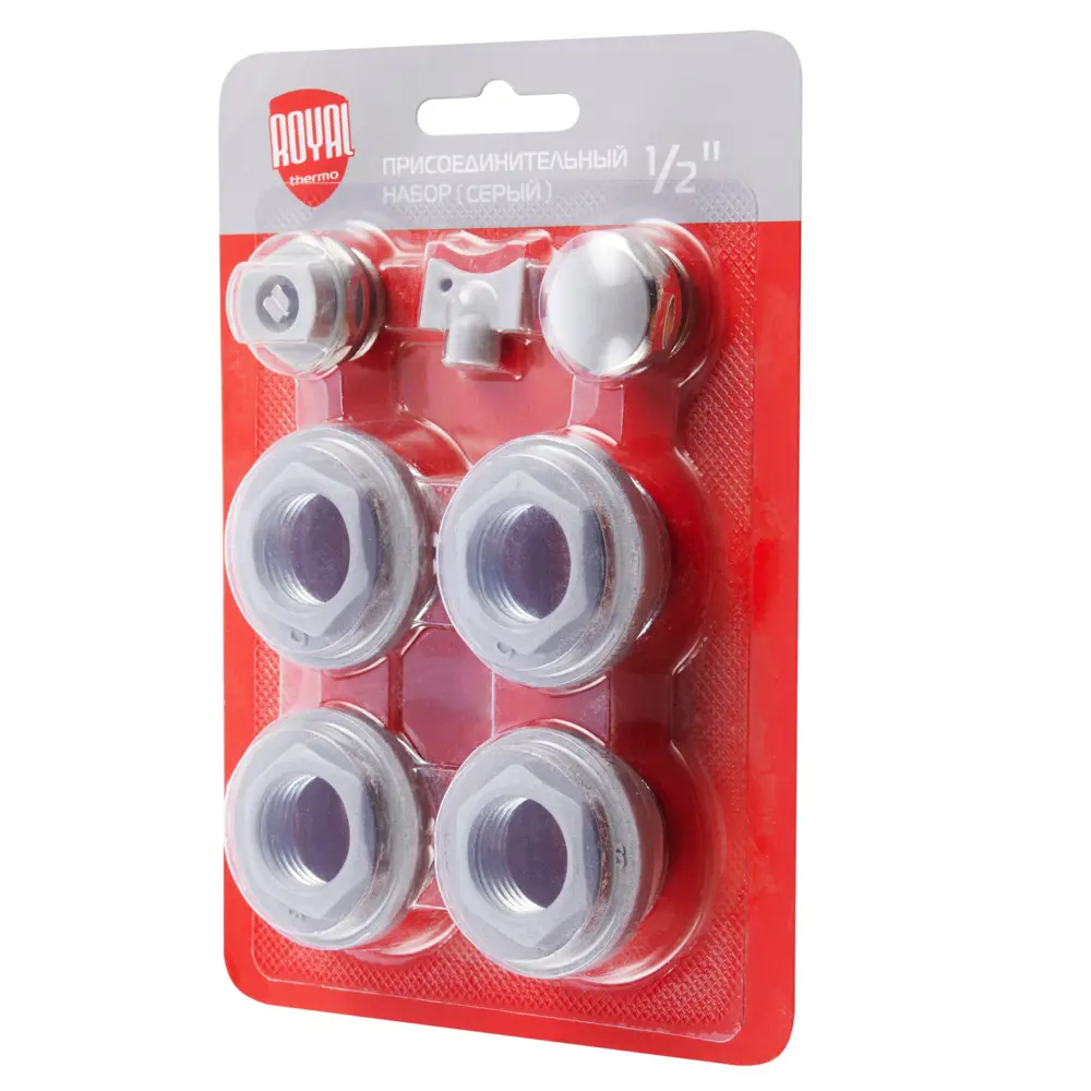 Монтажный комплект для радиатора Royal Thermo 1/2" сталь серый 7 шт STLM-2152358 - Вид №1