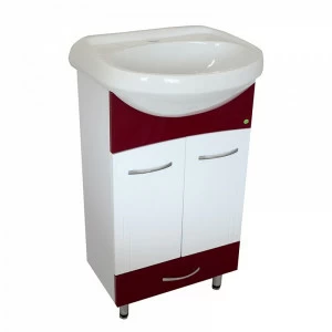 Тумба Браво 50 - Стиль бордовый с ящик. (К) 11900