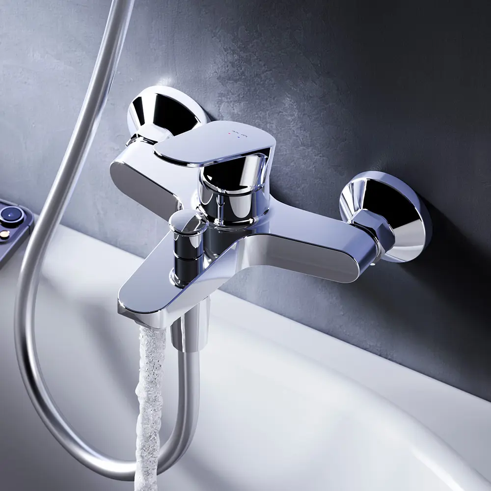 Смеситель для ванны AM.PM Force однорычажный на ванну цвет хром STLM-2188724 - Вид №9