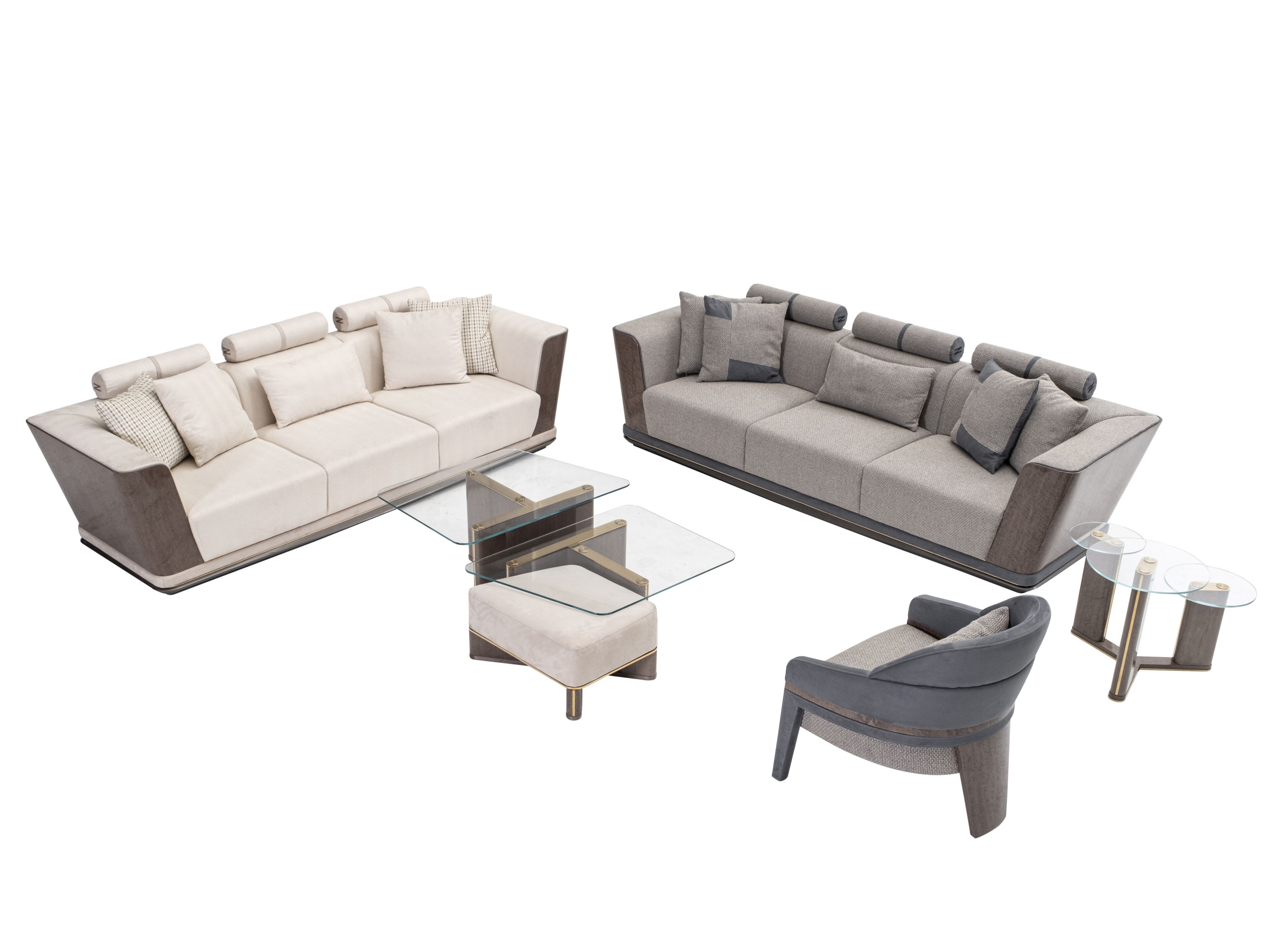 3-местный тканевый диван Zebrano Hypnos ARCH-00116507 - Вид №2