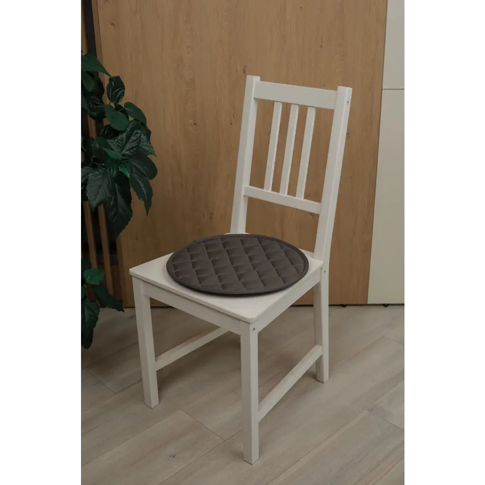 Подушка для стула Linen Way ø38 см цвет серый Подушка на стул STLM-2212154 - Вид №3