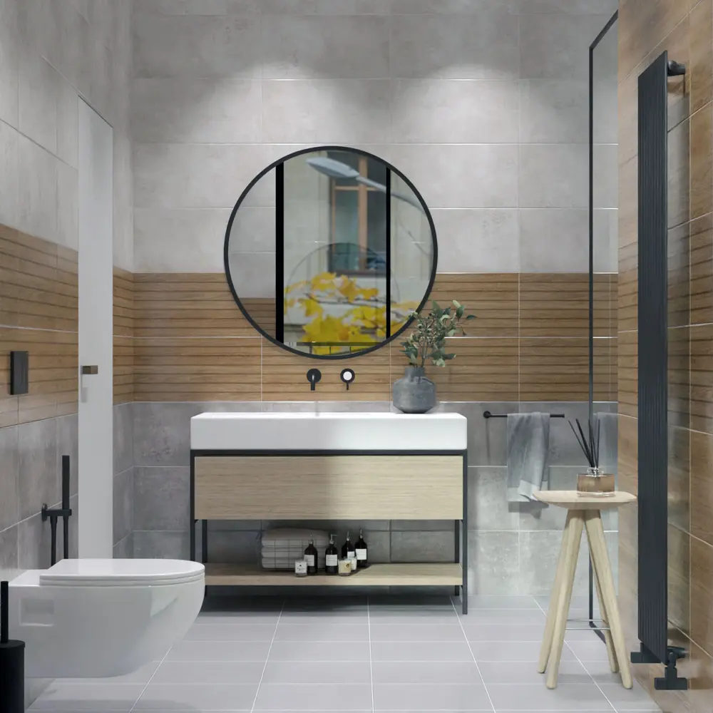 Керамическая плитка Нефрит-Керамика Эни в оттенке коричневое дерево 89232583 STLM-0944001 - Вид №6