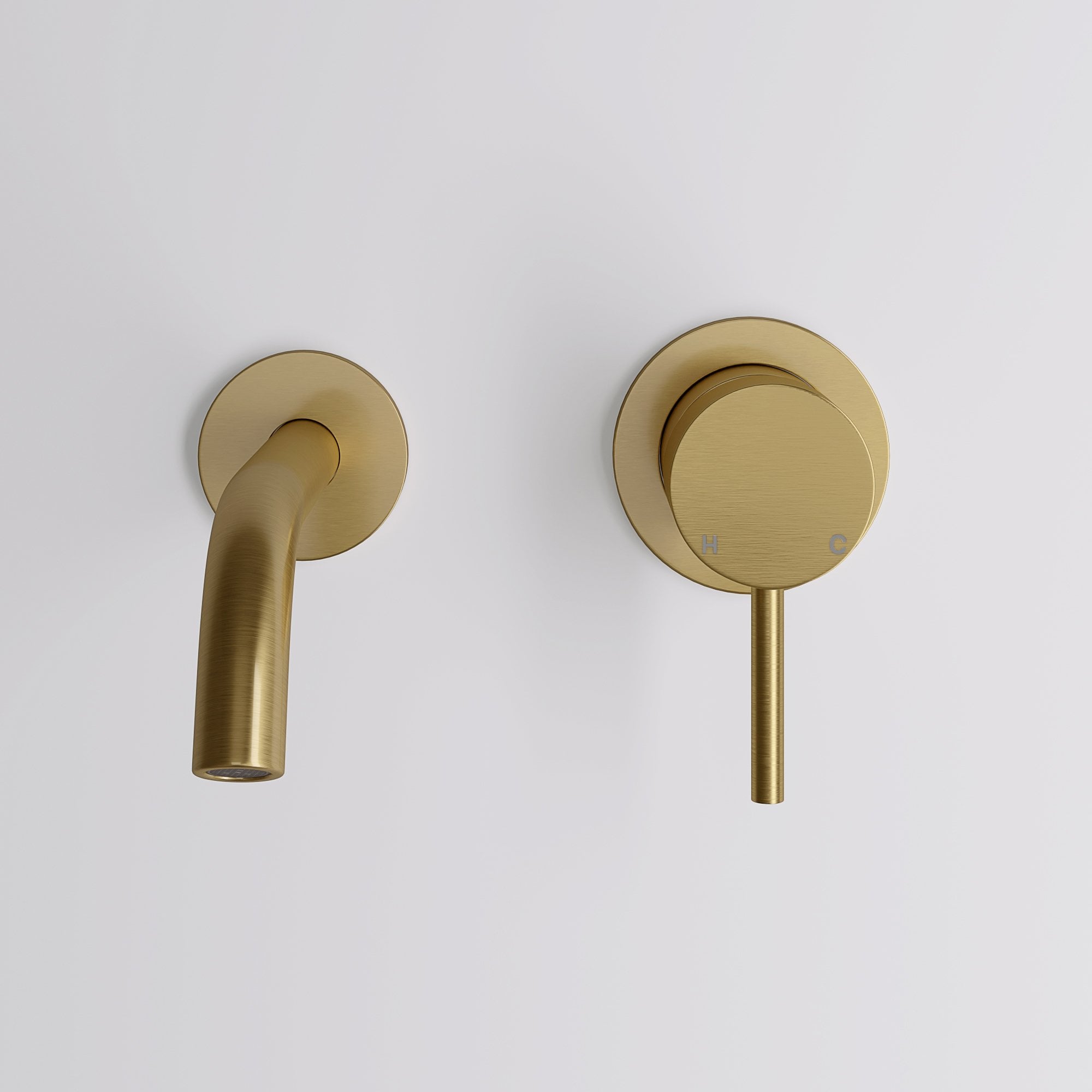 Однорычажный настенный смеситель для раковины с 2 отверстиями LUSSO Luxe ARCH-00103682 - Вид №1