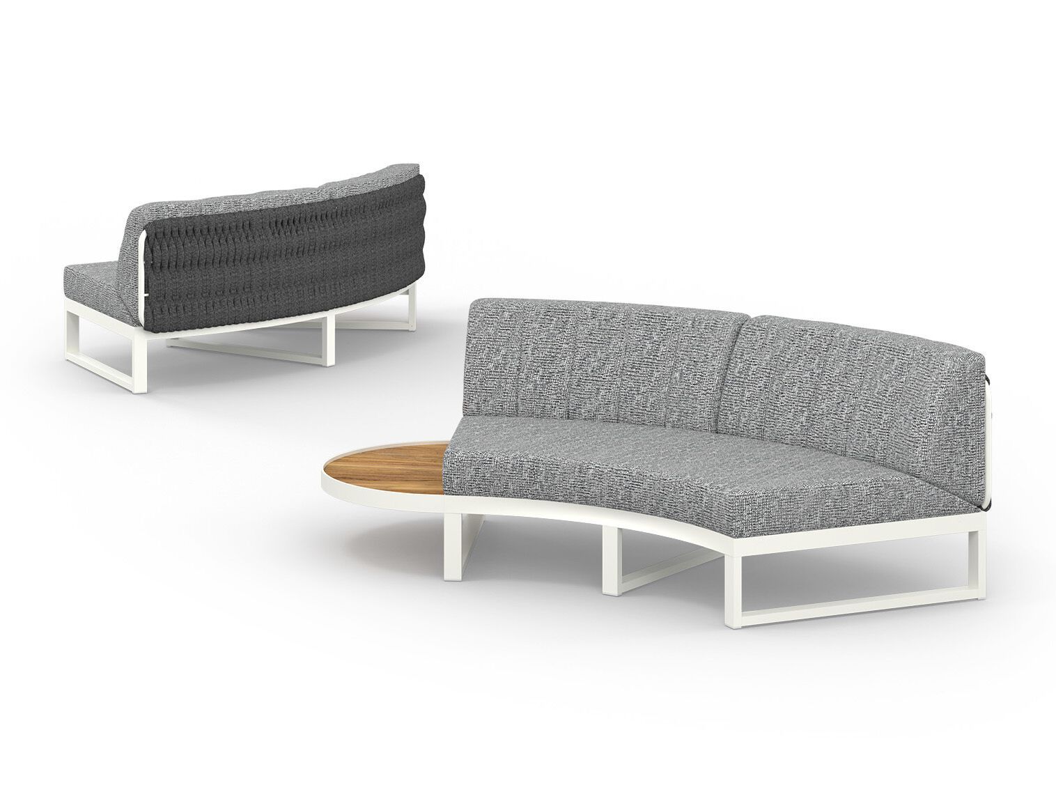 Модульный изогнутый садовый диван из ткани MAMAGREEN Munia ARCH-00037883 - Вид №12