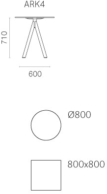 Pedrali Стальной стол по контракту Arki-base sun-id-1469435 - Вид №7