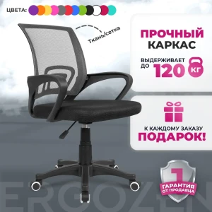 91764092 Компьютерное кресло Ergozen Balance 52x80x50 см полипропилен цвет серый STLM-1499467