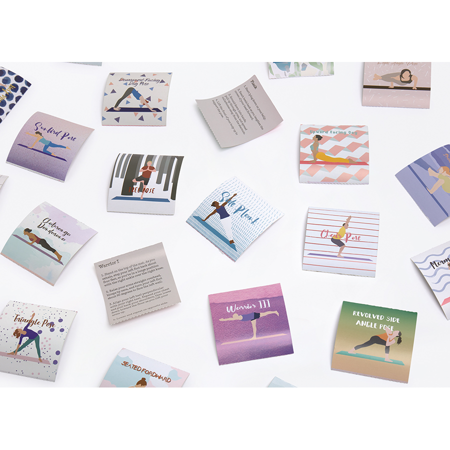 DYCHALYOE Набор поз для йоги на 30 дней yoga challenge Doiy  - Вид №4