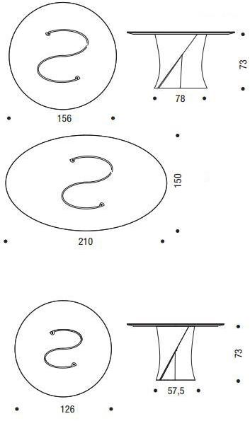 MDF Italia Круглый стол из cristalplant® sun-id-1464257 - Вид №3