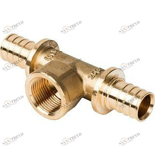 Тройник-переходник ВР 25x3/4" аксиальный для труб из сшитого полиэтилена STOUT SFA0028002534