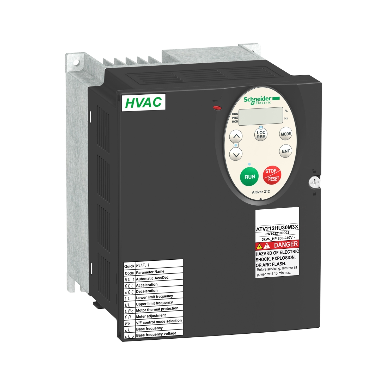 ATV212HU40M3X ПРЕОБР ЧАСТОТЫ ATV212 4 КВТ 240В IP21 Schneider Electric ПЧ 0-90кВт Altivar Process/212/340/61/71 