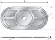 Дюбель UB 02 82 409 UB Tecfi 82 х 40 х 19 