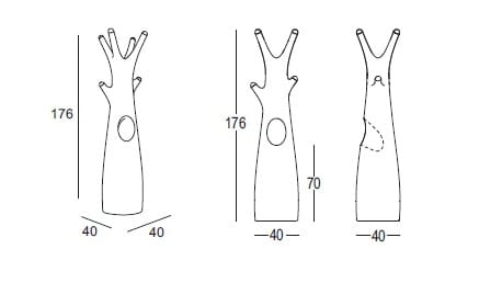 Вешалка для одежды из полиэтилена PLUST Годо ARCH-00136415 - Вид №7