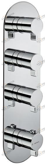 newform Термостатический смеситель для душа с тарелкой Termostatici multiutenza 3 uscite 67623e