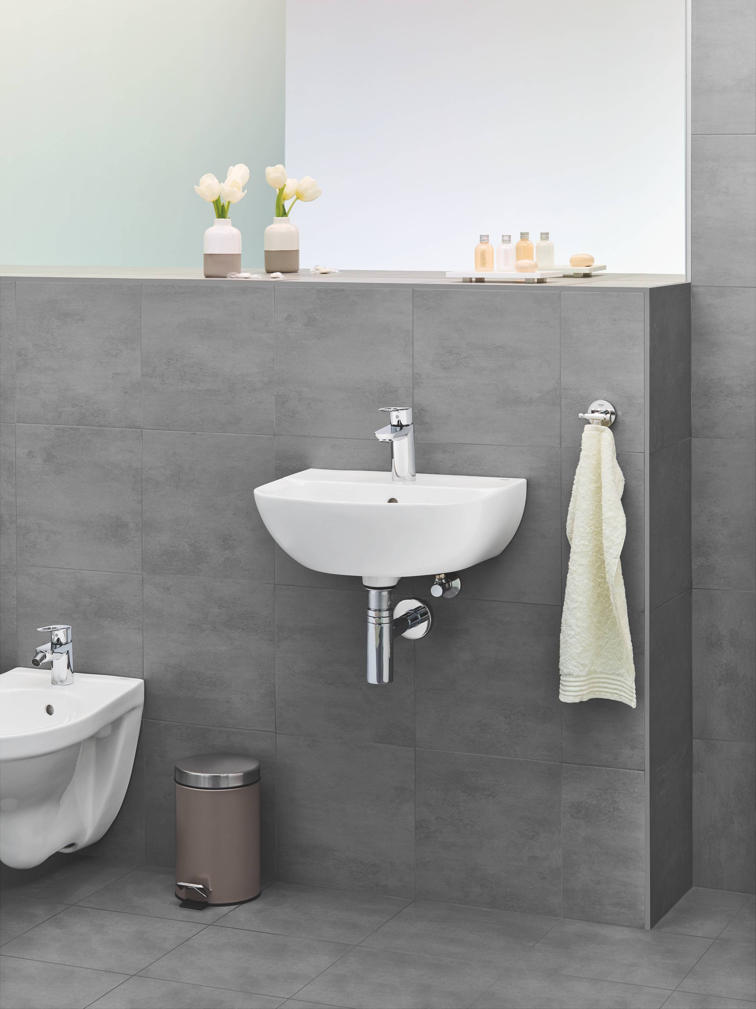 39424000 Подвесная раковина настенная овальная Grohe Bau белая - Вид №5