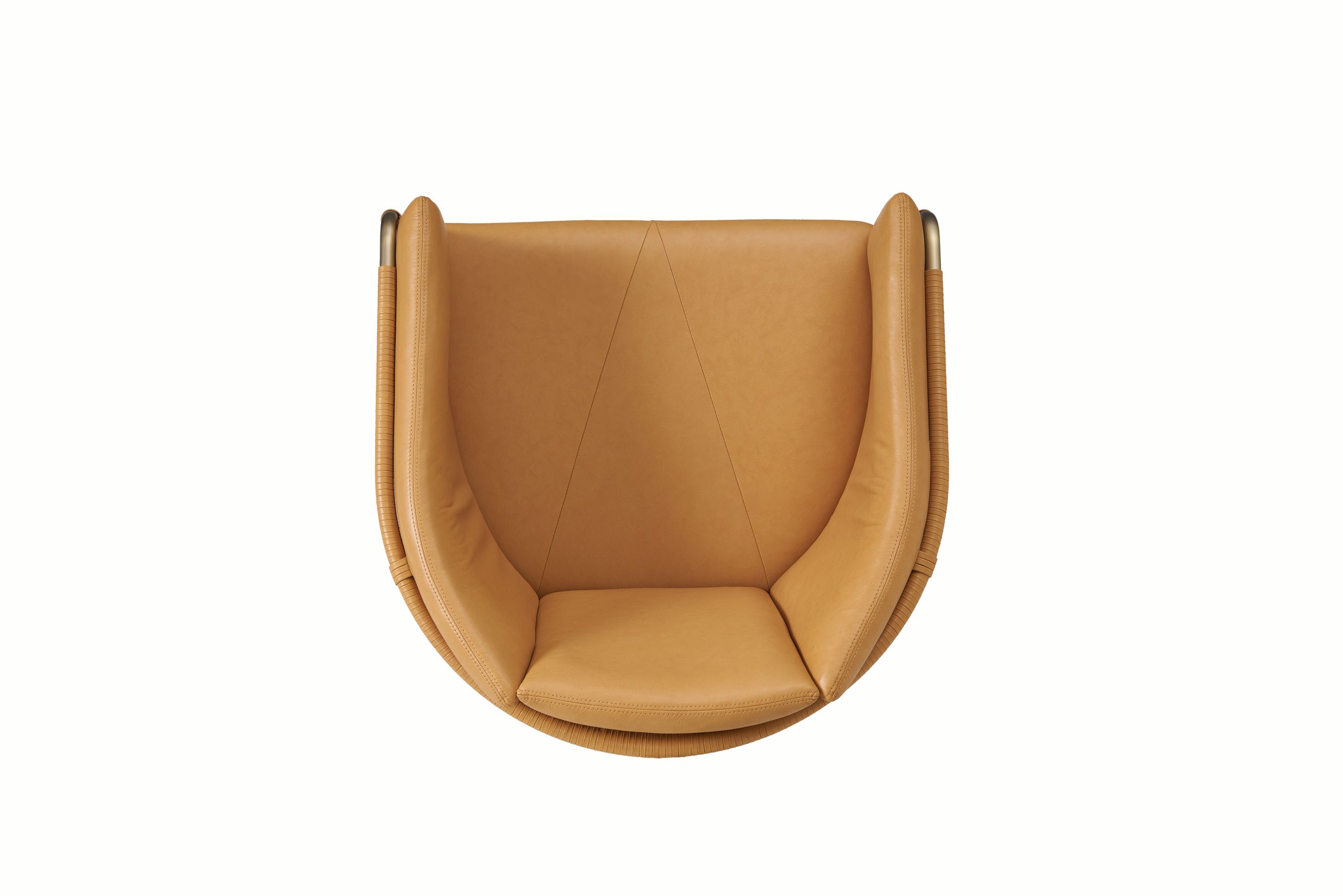 Мягкое кожаное кресло с подлокотниками BassamFellows ARCH-00068952 - Вид №17