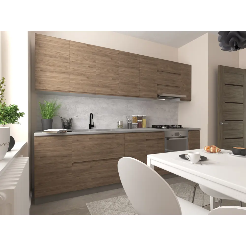 Фасад для кухни Токио Delinia ID в стиле тёмного дерева 39.7×38.1 см 86423439 STLM-0877078 - Вид №7