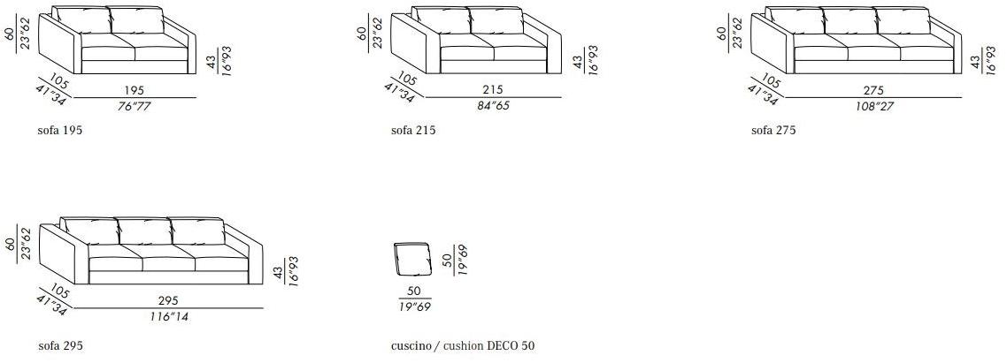 Meridiani Изогнутый диван со съемным чехлом из ткани Harold sun-id-1415477 - Вид №10