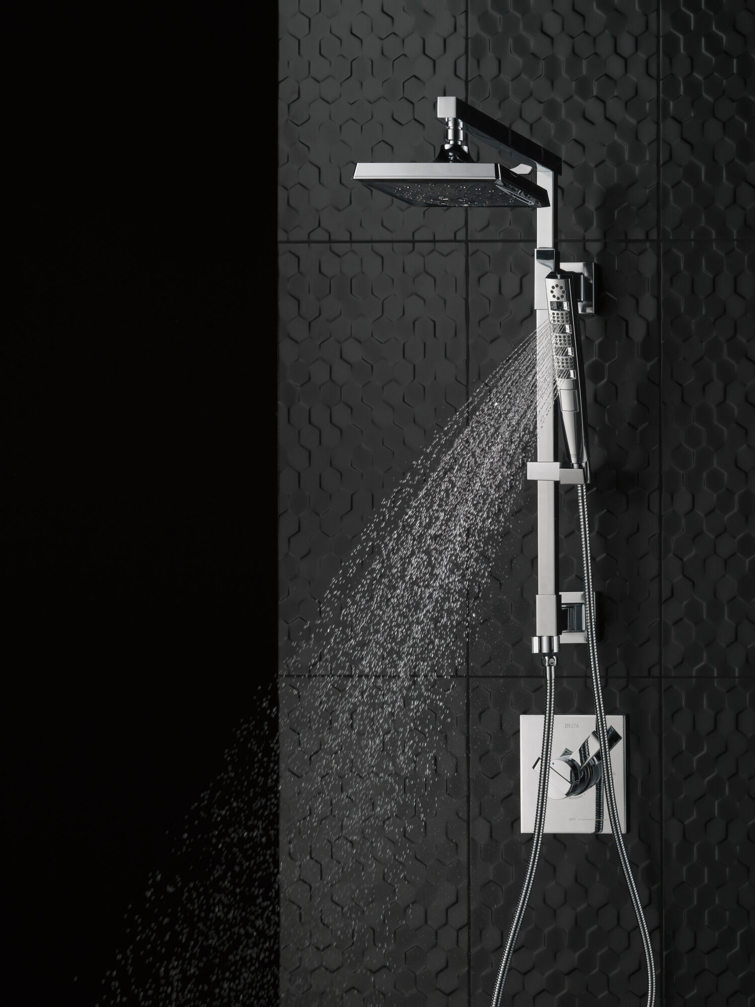 59140-PK H2Okinetic® Ручной душ с 4 режимами Delta Faucet Universal Showering Хром  - Вид №6