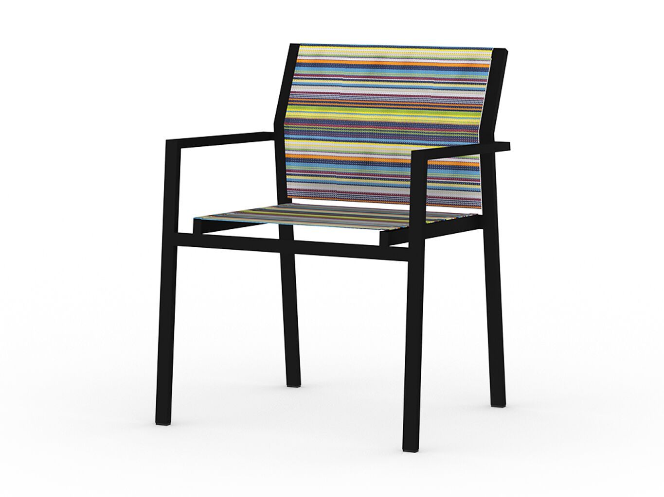 Алюминиевый садовый стул с подлокотниками MAMAGREEN Stripe ARCH-00104639