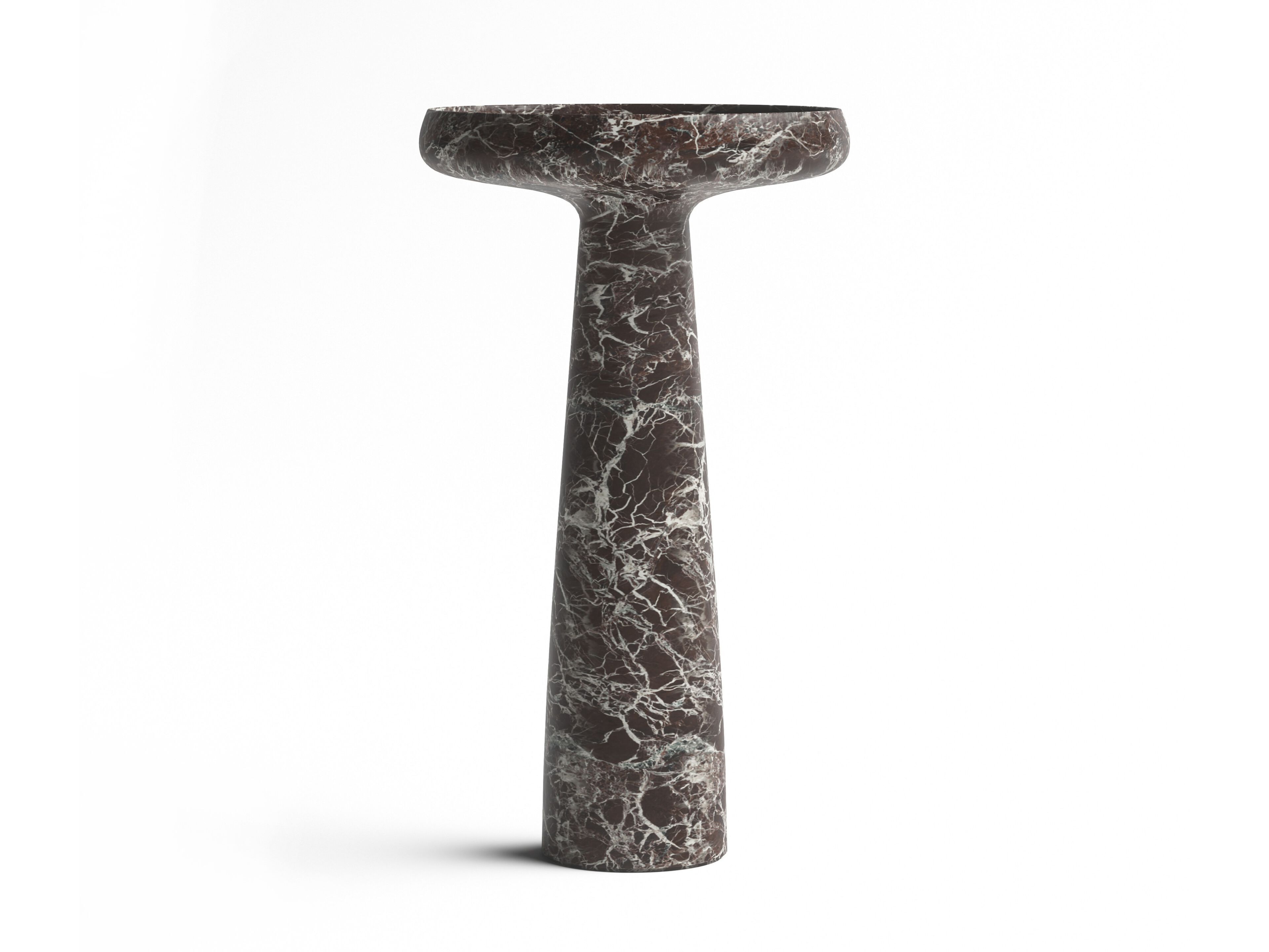 Круглый отдельно стоящий умывальник из красного мрамора Levanto Falper SORGENTE ARCH-00046524