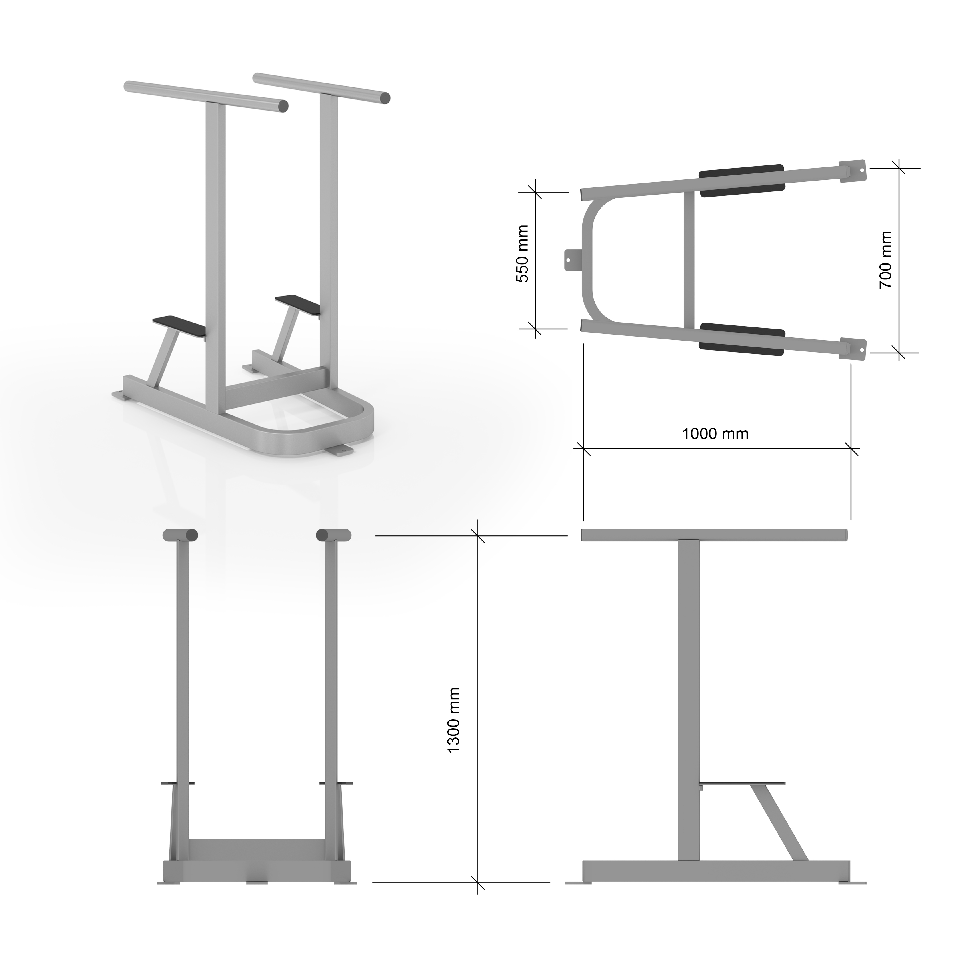 Kettler kett-up брусья для улицы малые с подножками Kettler sun-id-2069200 - Вид №1