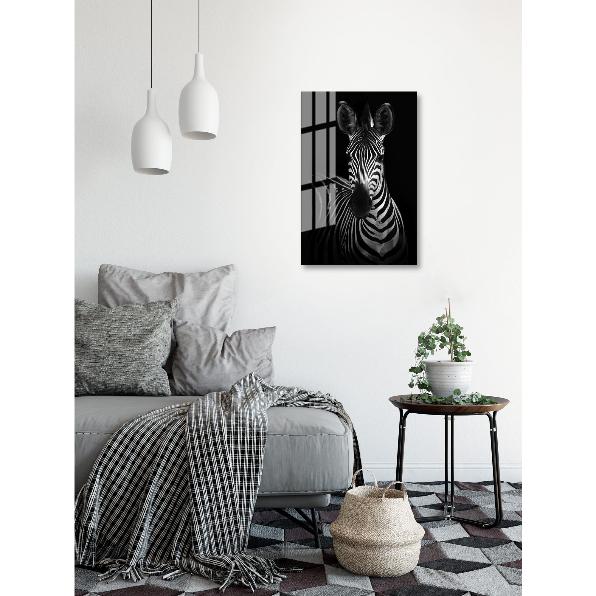 82977341 Картина на стекле «Зебра» 40x60 см Santreyd  - Вид №4