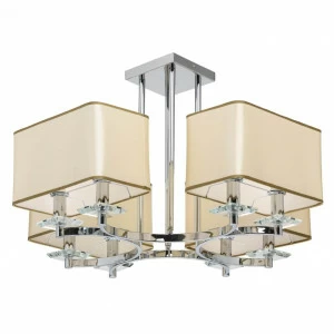 Потолочная люстра MW-Light Палермо 386015908 MW-LIGHT ДИЗАЙНЕРСКИЕ, ПАЛЕРМО 184223 Бежевый