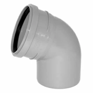 Отвод ПВХ канализационная D110мм 67 градусов