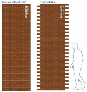 GammaStone Панно из клинкерного кирпича или керамогранита Gammastone brick air