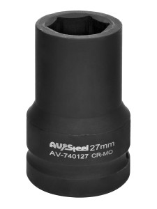90643599 Торцевая головка ударная шестигранная AV-740127, 1", 27 мм STLM-0321169 AV STEEL