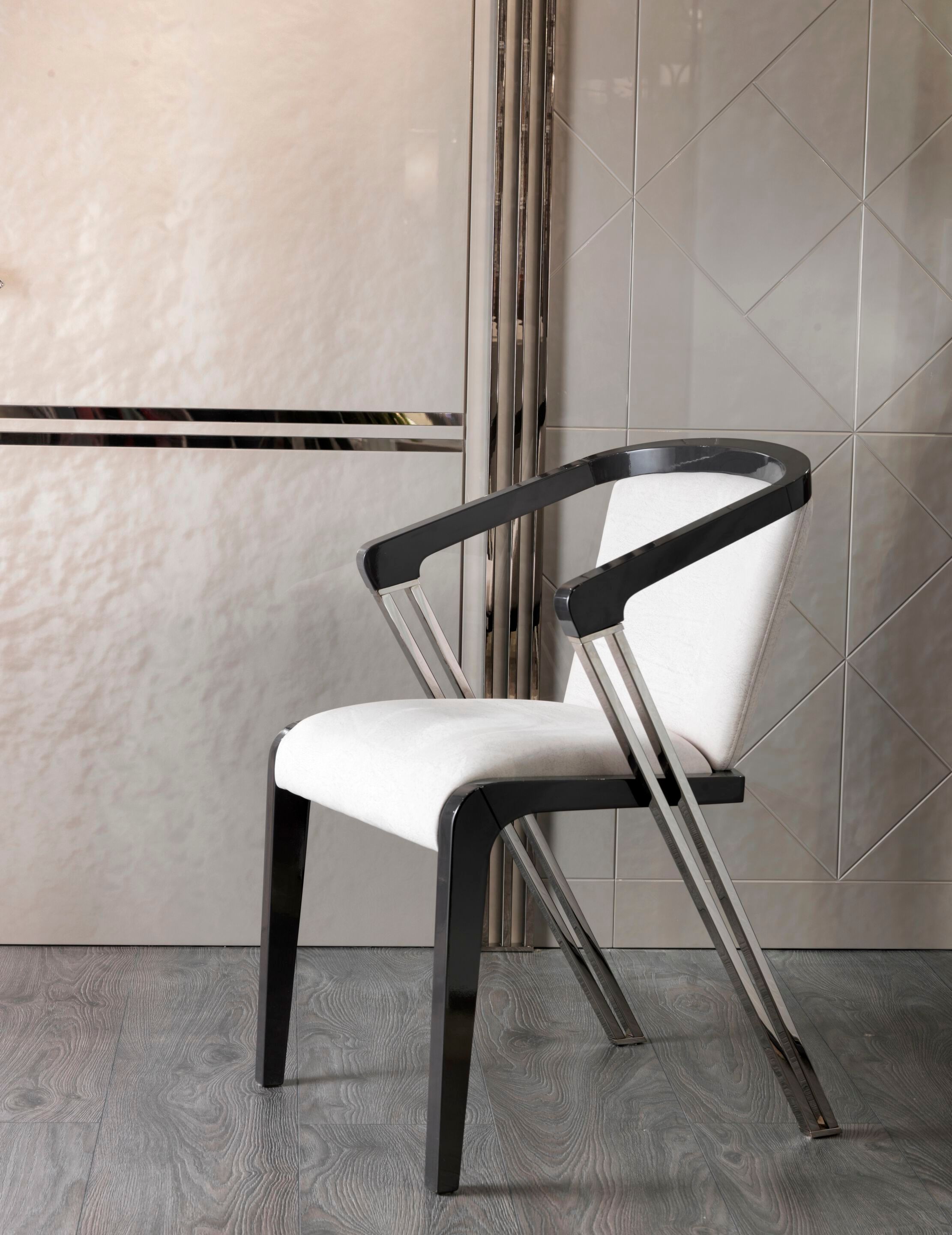 Кожаный стул с подлокотниками Bizzotto Italia Symphony-Infinity ARCH-00153040 - Вид №1