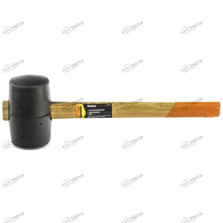 Киянка резиновая 680г черная резина, деревянная рукоятка SPARTA Sparta (Спарта) 12490