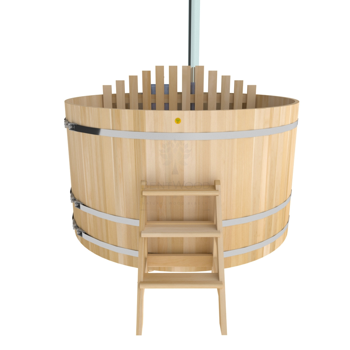 1615 Фурако из кедра D=2.1 с внутренней печкой. Высота 1,2м. Исполнение "Премиум". Alyarus  - Вид №2