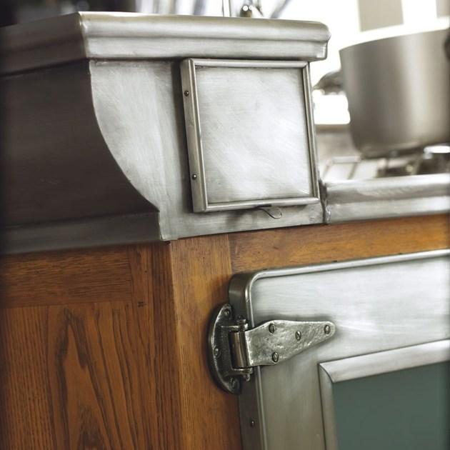 Marchi Cucine Модульная кухня из нержавеющей стали и дерева с островом Bar & barman sun-id-1476185 - Вид №5