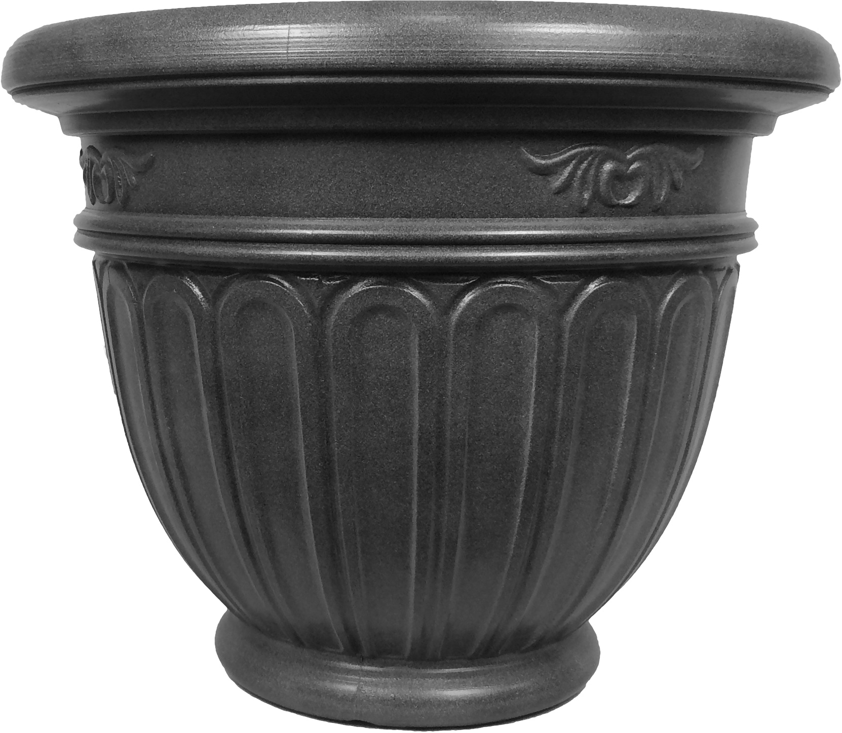 Е601-8 Горшок-кашпо для цветов Istria d=45 40 Л. Графит Цветочная коллекция 