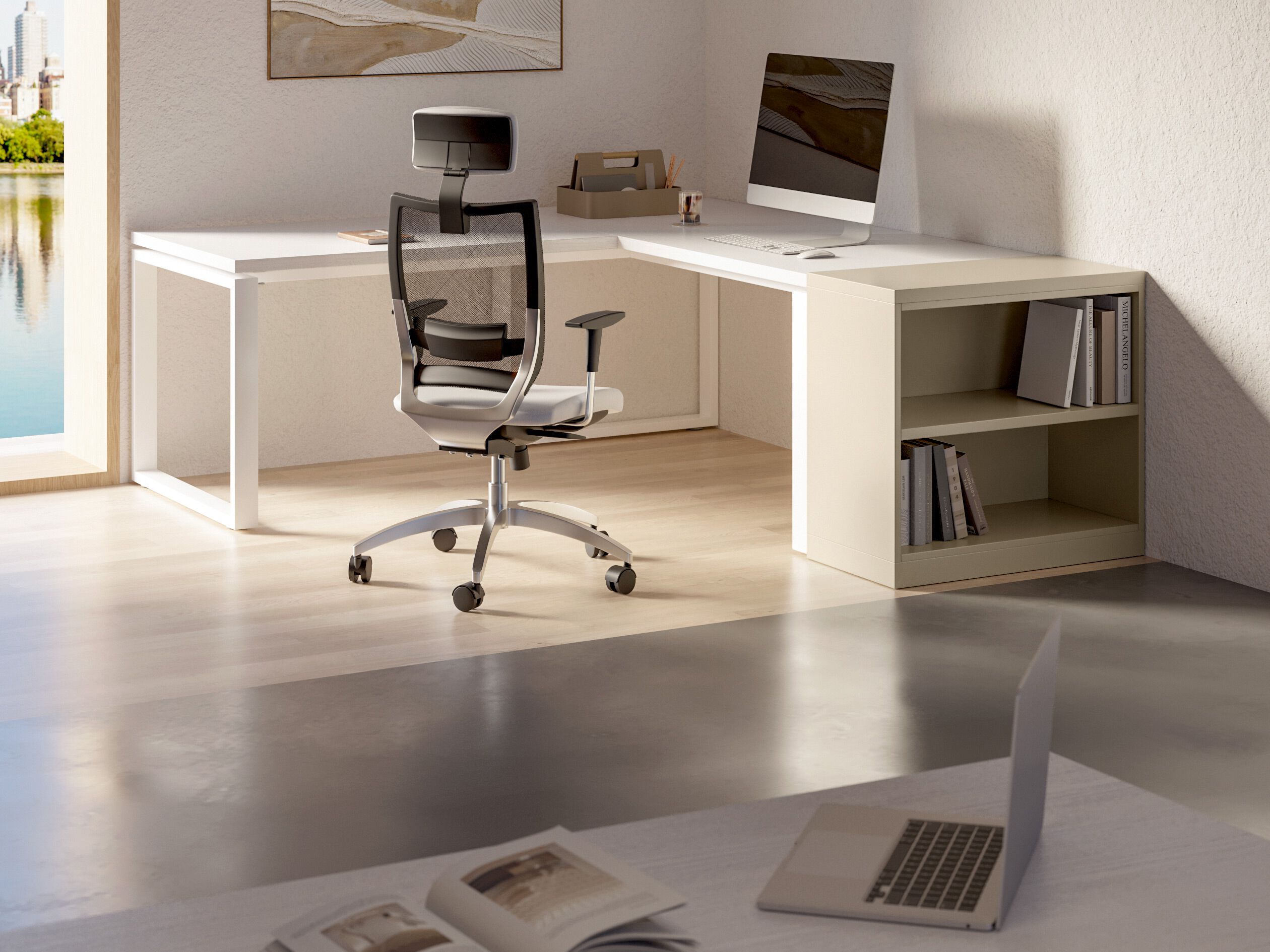 Книжный шкаф для стола Giessegi OfficeTime ARCH-00124347 - Вид №1