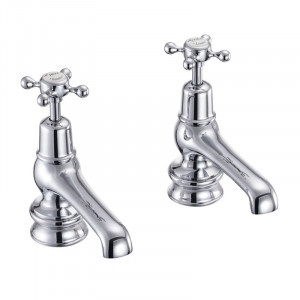 Burlington Кран для бассейна Claremont Regent 5 " Полный оборот с белым акцентом в Chrome CLR2