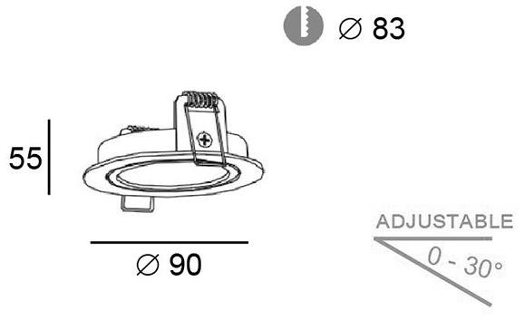 Terzo Light Алюминиевый патрон лампы  V4219600, v4219601  - Вид №2