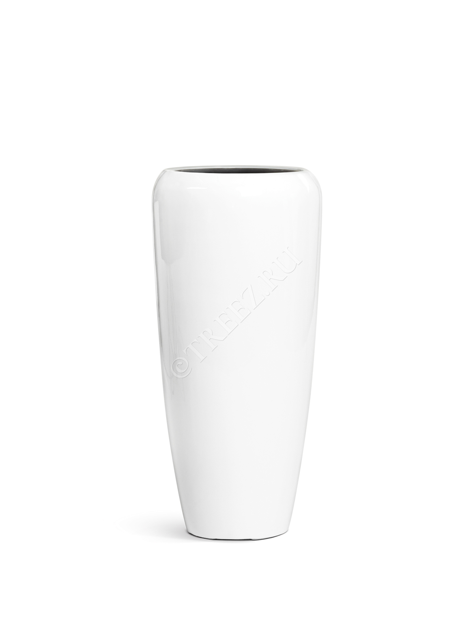 41.3320-05-036-WH-097 Кашпо  Effectory - серия Gloss - Высокий конус Design - Белый глянцевый лак Цветочная коллекция  - Вид №7