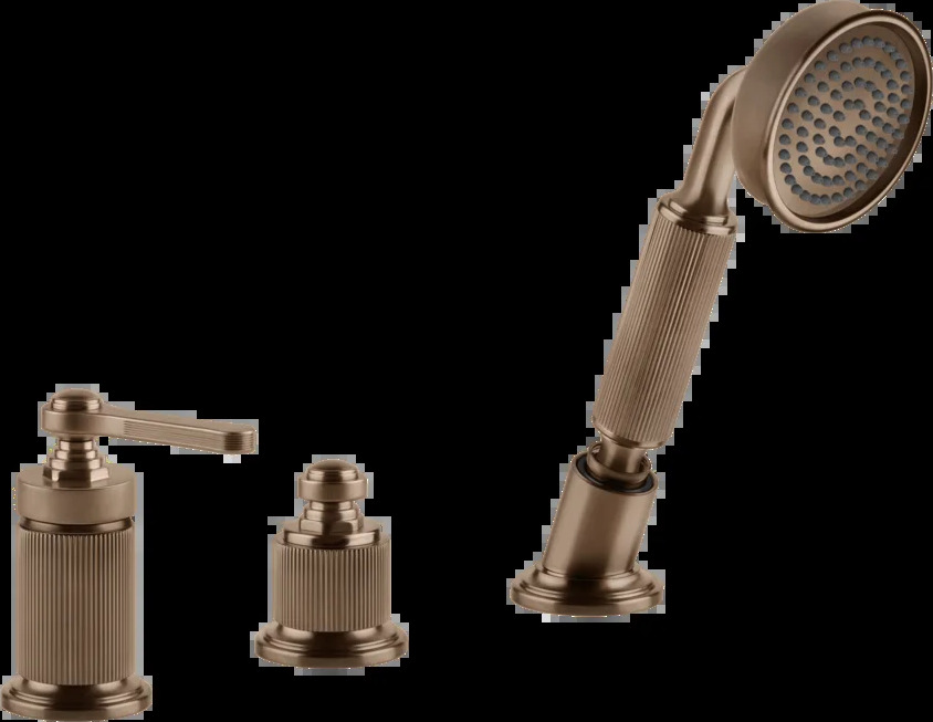 Смеситель для ванны 65043 708 Gessi Venti20 МЕДНЫЙ МАТОВЫЙ PVD