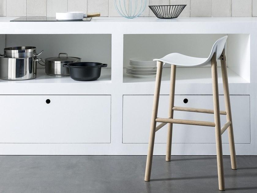 Kristalia Барный стул из полиуретана со спинкой Sharky sun-id-1443826 - Вид №10