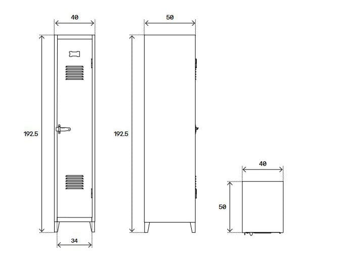 Стальной шкаф Tolix ABC ARCH-00111281 - Вид №3