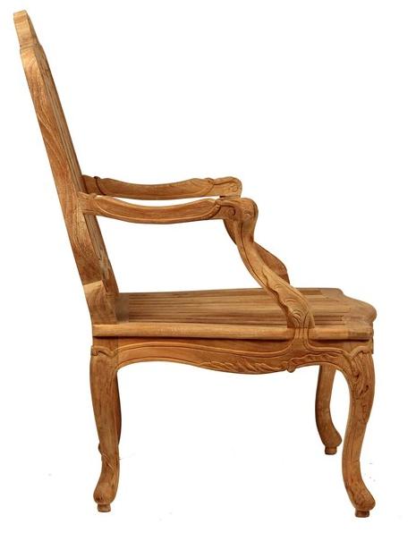 ASTELLO Садовый стул из тика с подлокотниками Chèvrefeuille sun-id-1496568 - Вид №2